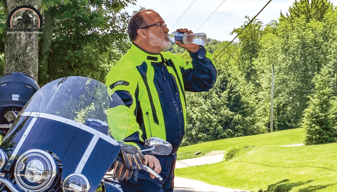 Drink enough water - useful motorcycle riding tips