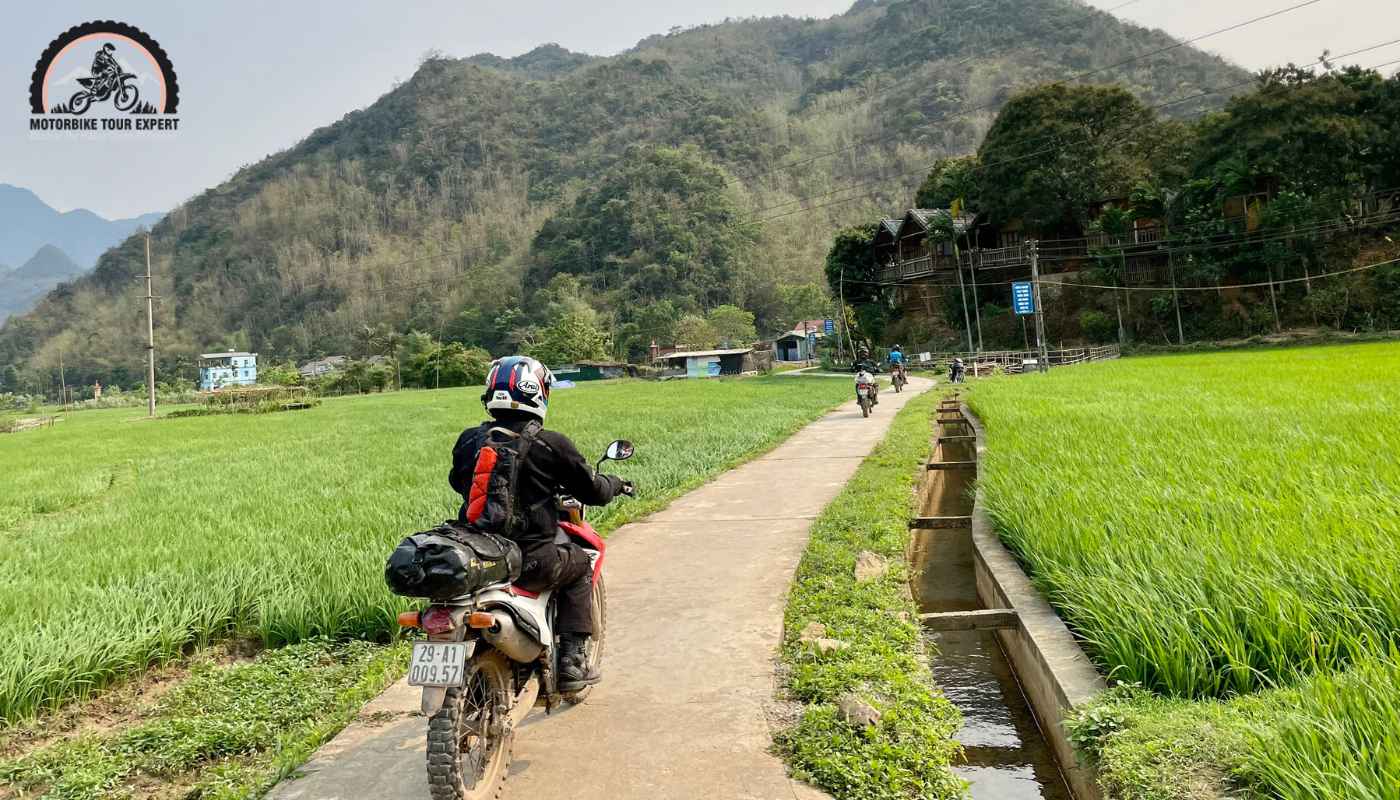 Route for Ninh Binh Motorbike Tour