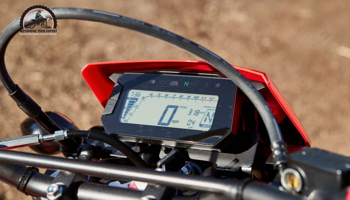 LCD screen that displays necessary information when riding