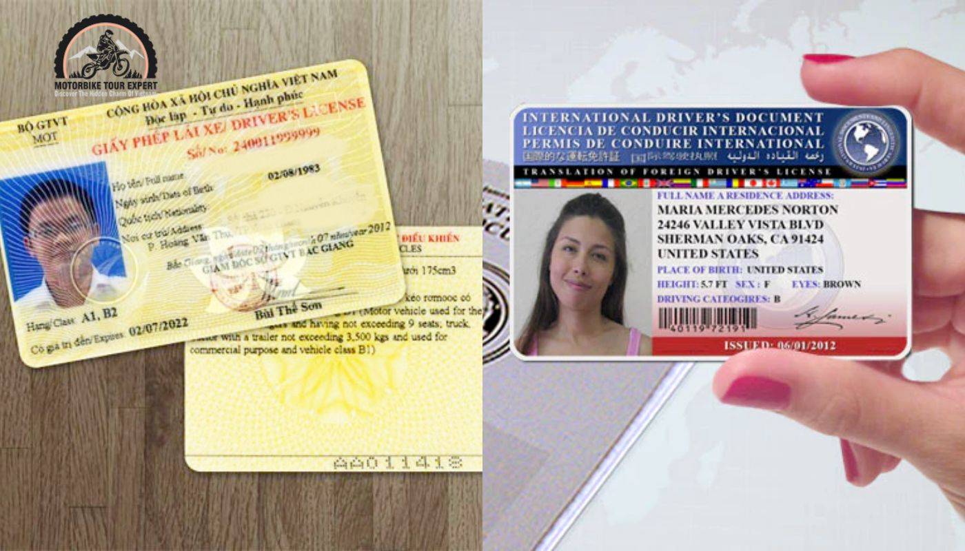 Only international driver's licenses or Vietnamese driver's licenses are accepted in Vietnam