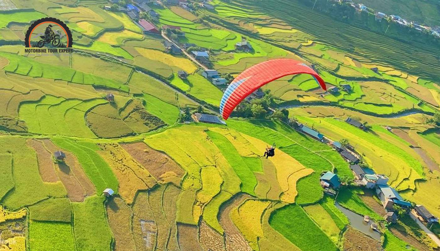 The paragliding festival is the Best time to join Mu Cang Chai Tours