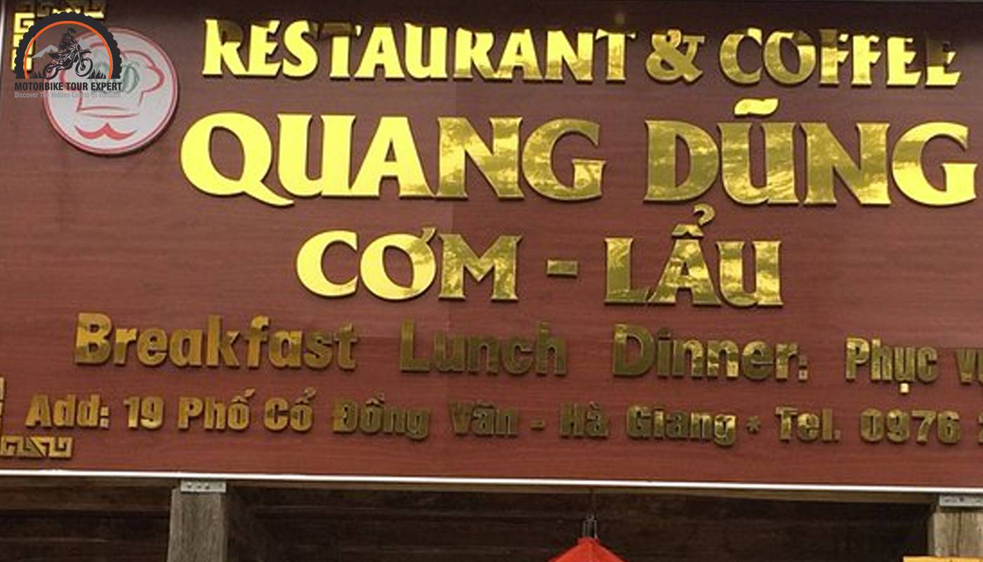 Quang Dung Restaurant serve Vietnamese cuisine
