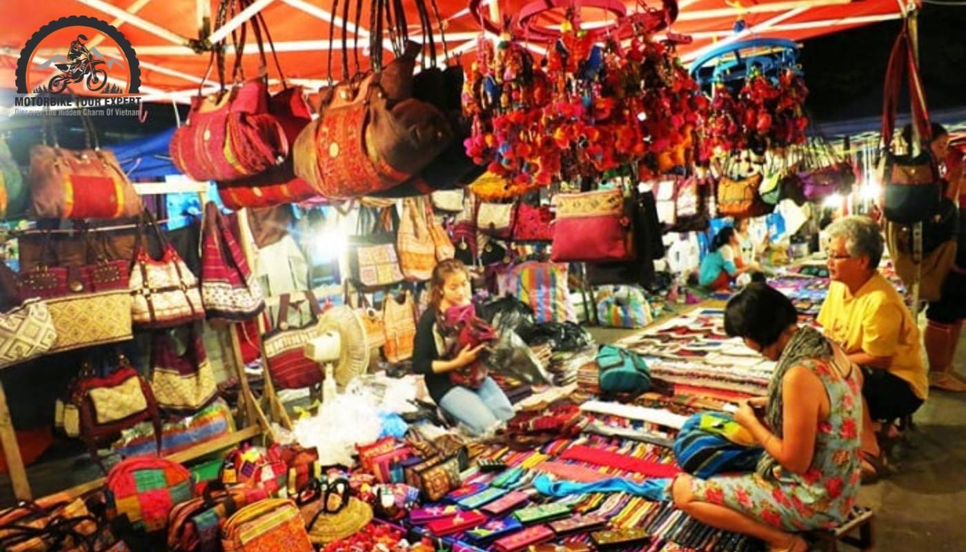 Vibrant stalls bursting at Bai Chay Market