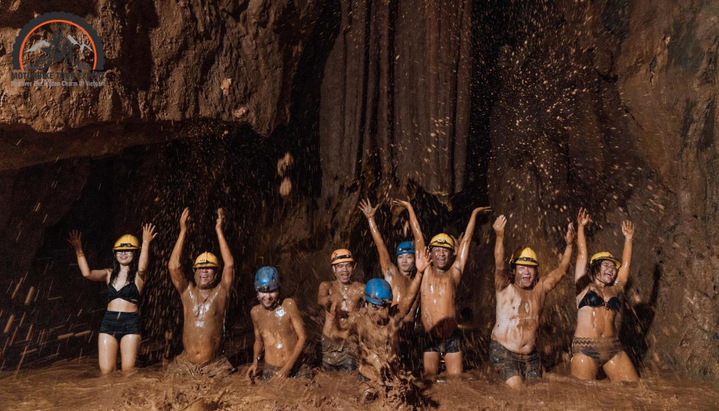 Experience the muddy path at Dark Cave to improve your Phong Nha adventure