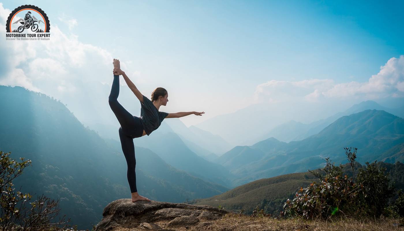 Motorbike visitors can choose yoga and meditation sessions to relax their bodies