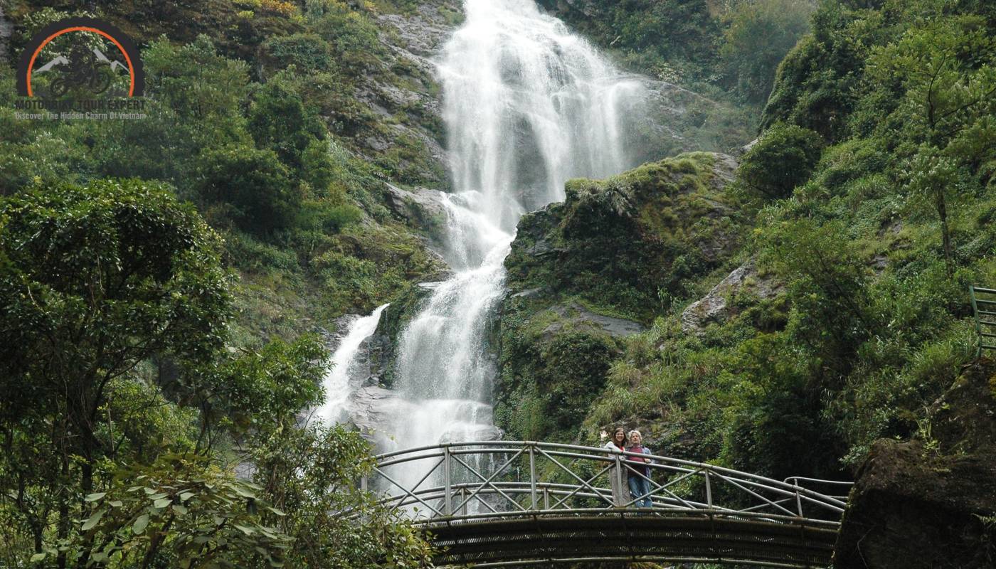 Small waterfall nestled in the forest, a serene escape from the bustling world outside