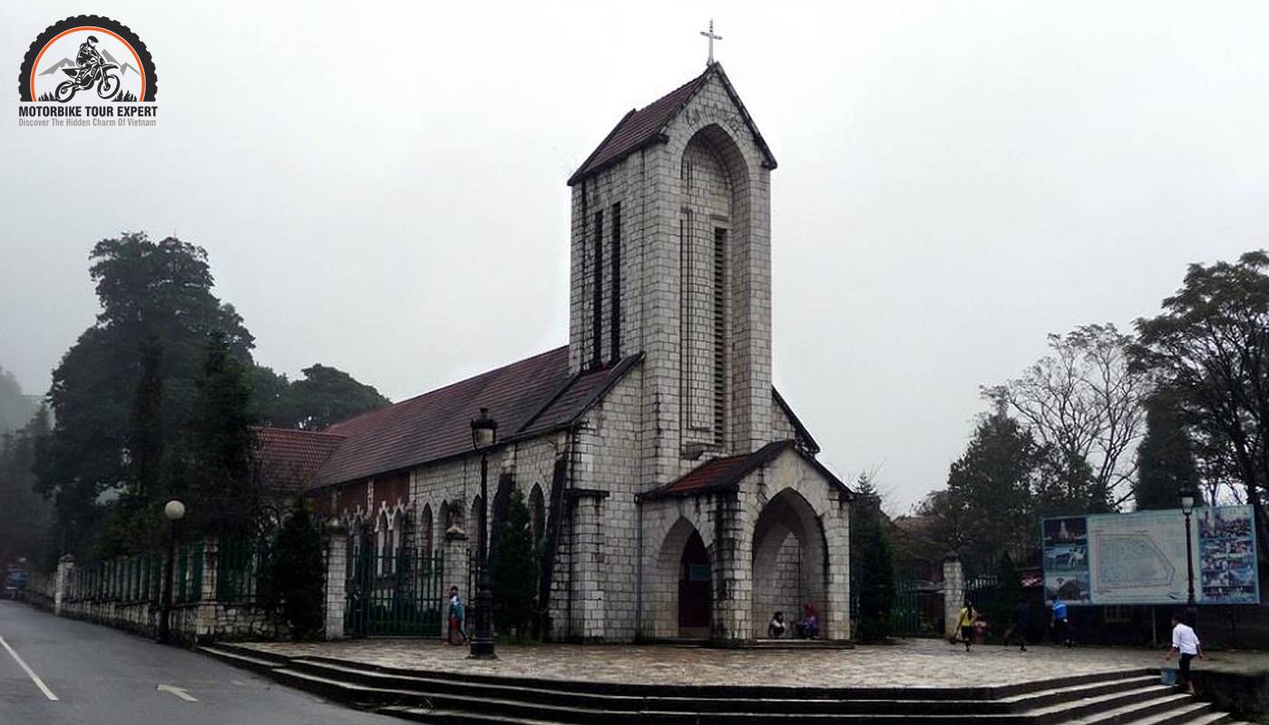 The church in the old days, covered with frost