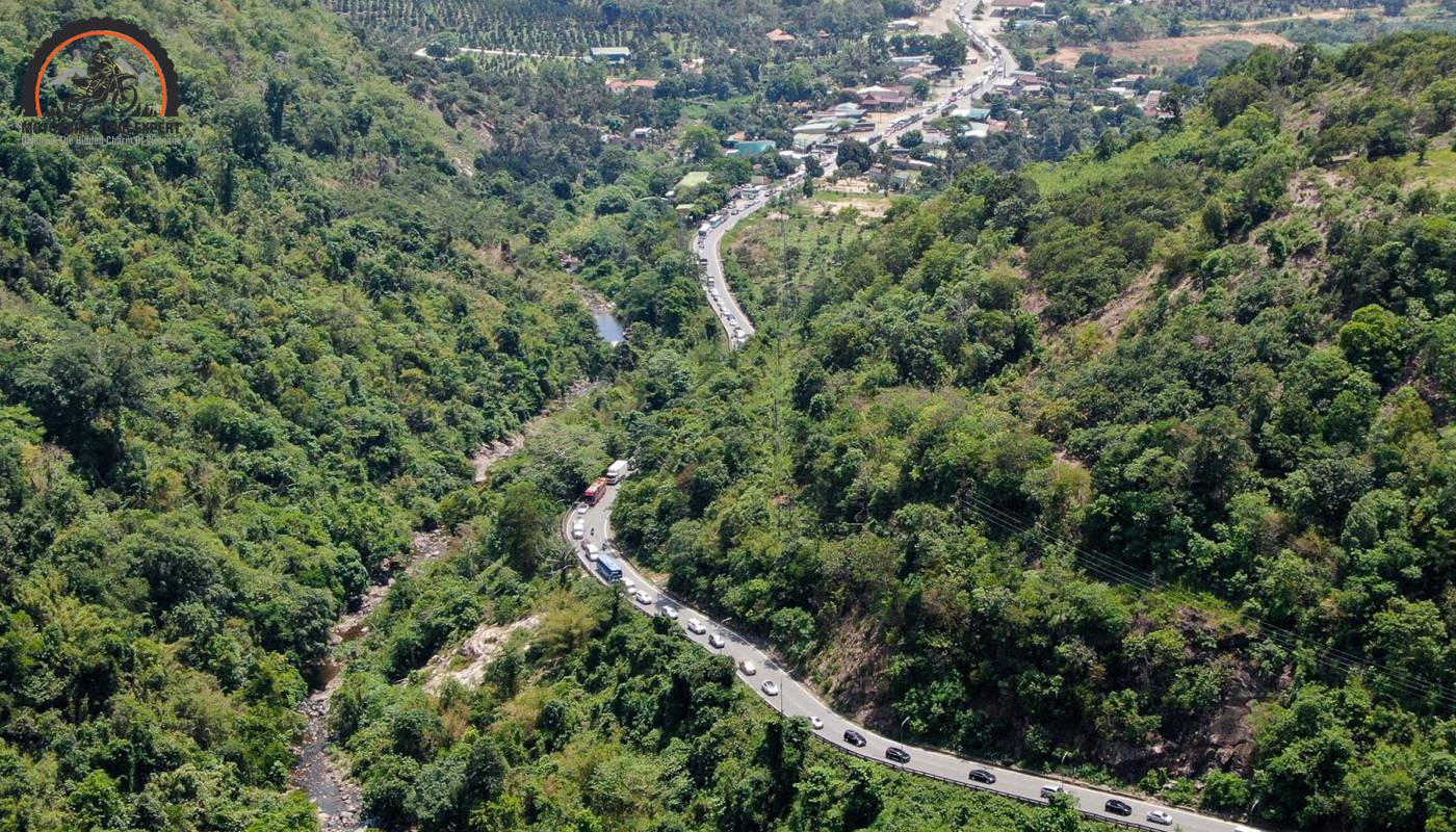 Bao Loc Pass|Khanh Le Pass|Dau Giay Expressway|The main route takes about 1