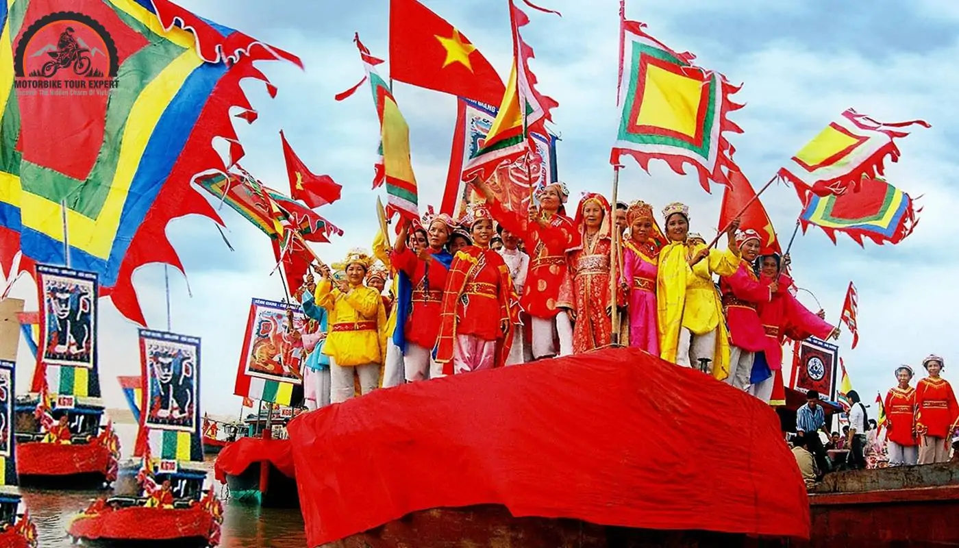 Spirit of Festivity: Top Hoi An Traditional Festivals|Dragon Boat Festival as known as Long Chu Festival promotes ancient spirits|||Lady Thu Bon ceremony celebrate the River’s Blessings|Lunar New Year Hoi An traditional festival serves to welcome Prosperity and Renewal|Moonlit Marvels and Joyful Reunions|People organize Ca Ong Ceremony to pay Homage to the Ocean’s Protector|Thanh Ha Pottery Village Festival – Where Clay Crafts Come Alive|Thien Hau Hoi An traditional festival will honor the Guardian of Sailors||Vu Lan Ceremony is the occasion for everyone to express gratitude to ancestors and Family Bonds
