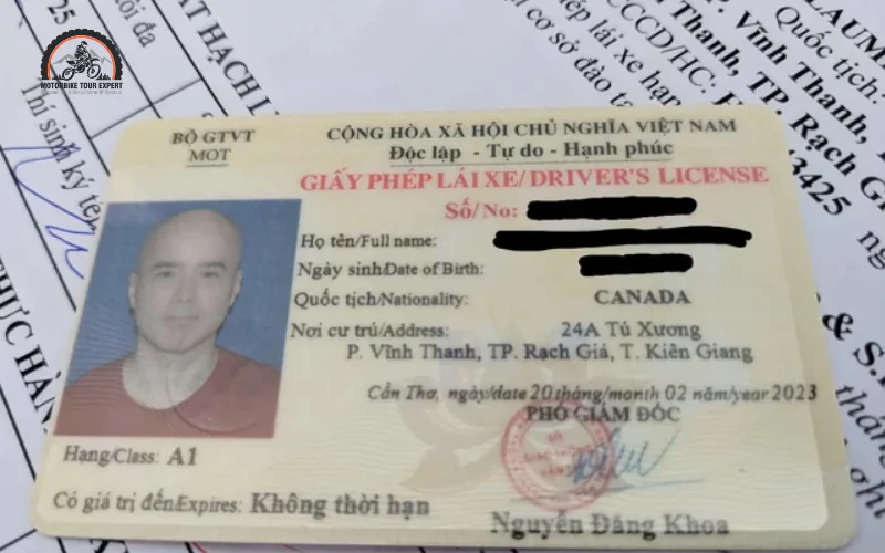Vietnam Motorcycle License