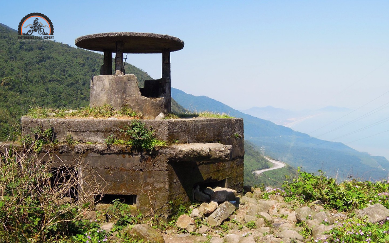 The Abandoned French Bunker at Hai Van Pass summit
